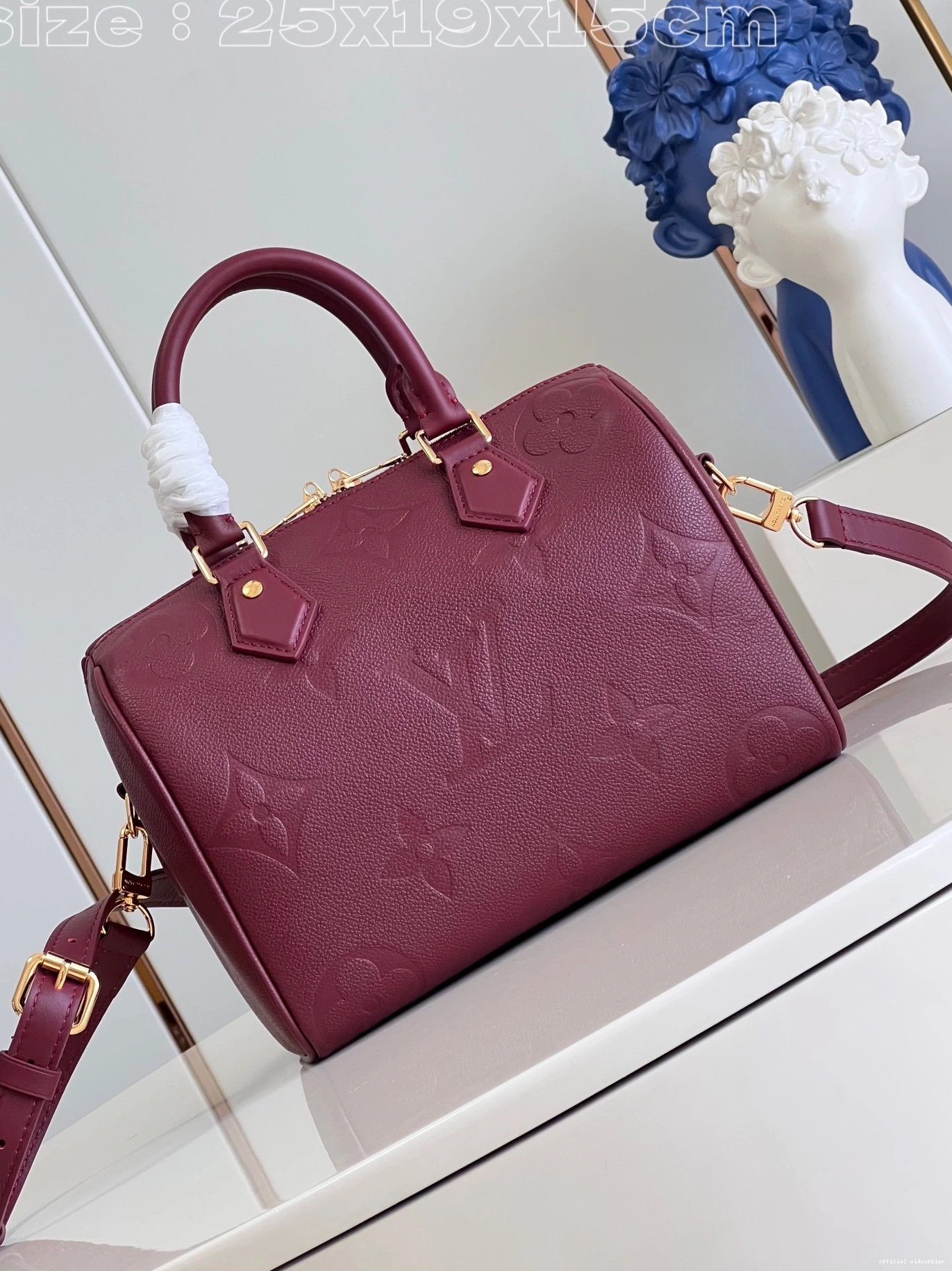 Official oldcobbler VUITTON 25 SPEEDY BANDOULIÈRE LOUIS 0812
